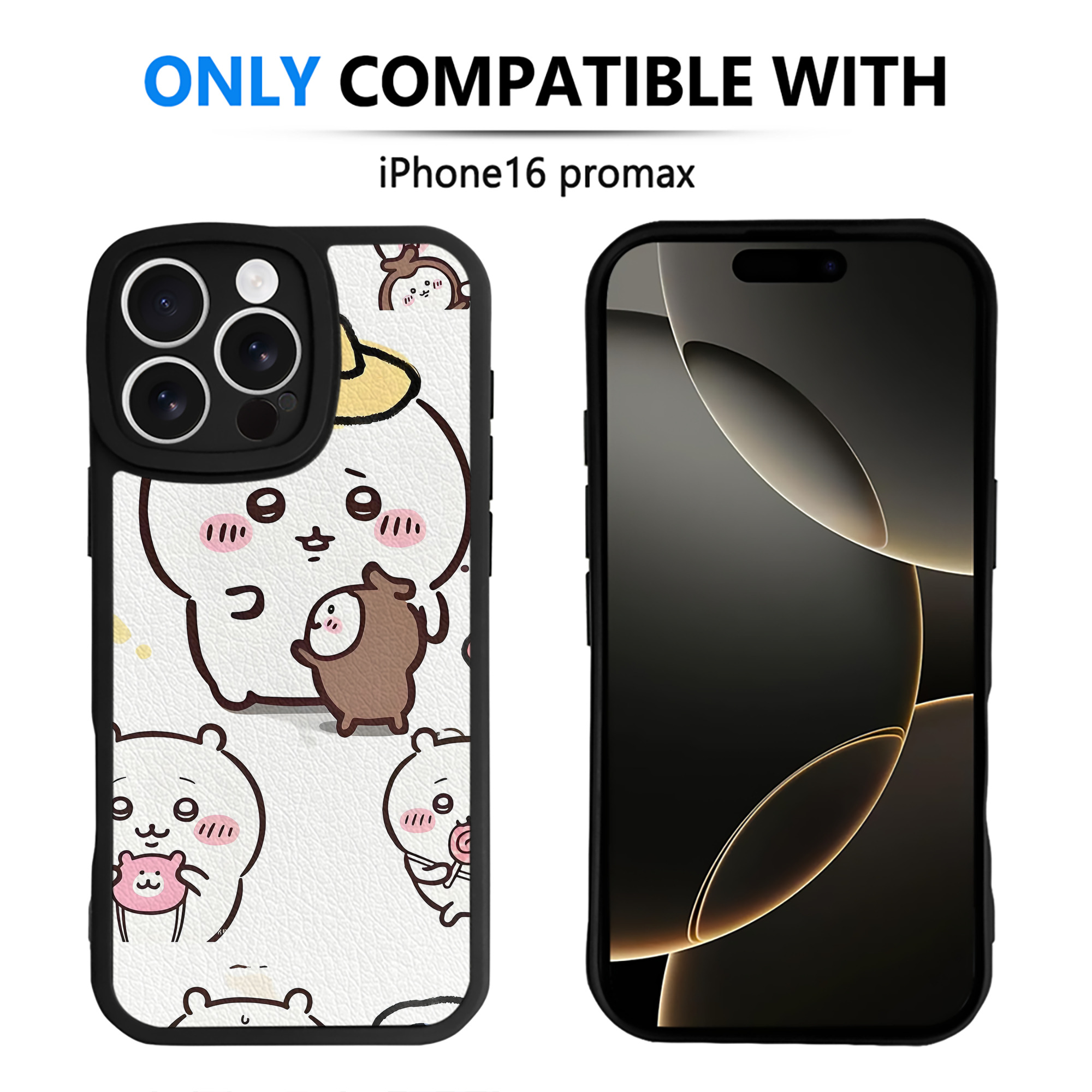 （画像用） ちいかわ Chii-kawa 【iPhone 16シリーズ対応】シリコンスマホケース（レザー調） 材質：シリコン